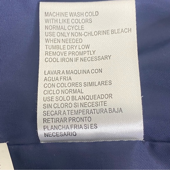 NFL Team Apparel Women’s Puffer Quilted Coat L Navy Blue Full Zip Collared - Picture 15 of 16